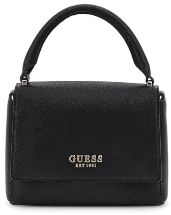 GUESS Fedana Top Handle Flap Bag Black