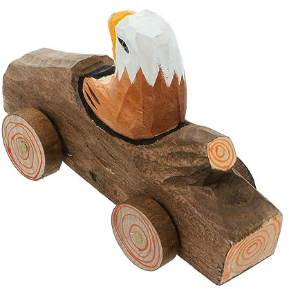 Levemolo Holzfiguren Geschnitzte Tierstatue Deko Holzfigur Ornament Für Schreibtisch Hergestellt Aus Holz