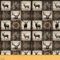Homemissing Hirsch Patchwork Stoffe Wild Hirsch Stoff 92x150cm Erwachsene Geometrie Stoff Meterware für Stühle Wild Tier DIY Reupholstery Polsterstoff