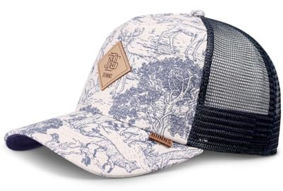 Djinns - Deer Pattern (Navy) - Trucker Cap Meshcap Hat Kappe Mütze Caps