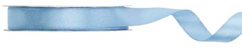 Satinband, nebel-blau, 12mm/25m