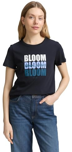 TOM TAILOR Damen Basic T-Shirt mit Print