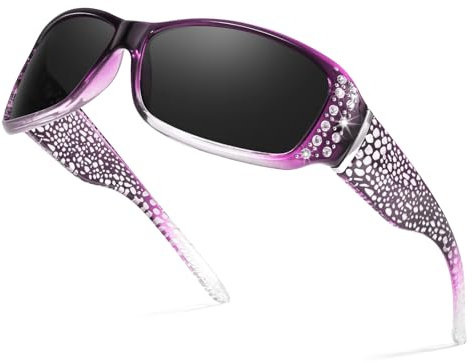 SIPHEW Sonnenbrille Damen Polarisiert Modischer Umwickeln Polarisierte Sonnenbrillen für Frauen UV400 Schutz