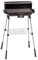 Zendea - Barbecue Elettrico 2200W con Griglia 40x22 cm e Scaldavivande 45x12 cm, Ideale per Grigliate su Balcone o Terrazzo, Senza Fumo, Cottura Uniforme, Compatto e Potente
