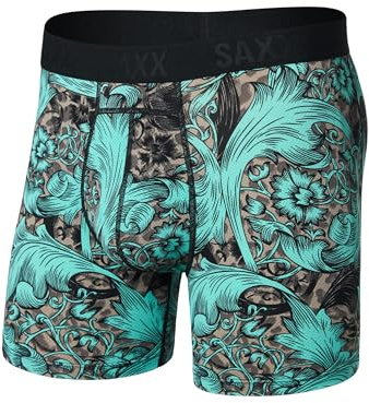 SAXX Underwear Co. Herren Smooth Flex Light Kompressions-Boxershorts, 15,2 cm, Fleur De League-Multi, Medium