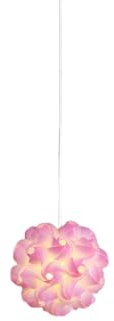 KXEcoLife Lampadario a Sospensione Artistico in Stile Moderno, Bianco, Blu, Rosa, a Forma sferica, Realizzato in Ferro battuto PP, Adatto per Soggiorno, Camera da Letto, Sala da Pranzo, cuci