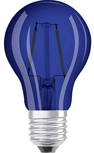 Osram Bulb Shape Star Classic A Décor LED Lamp, Glass, Blue, E27, 4 W