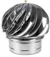 Kaminaufsatz säurebeständigen Edelstahl drehbarer Kugelaufsatz Schornsteinaufsatz Lüftungsaufsatz Ofen Schornsteinhaube Schornsteinabdeckung (120mm)