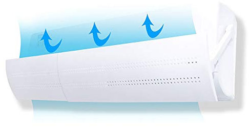 Beito 1 Paquete Cubierta De Aire Acondicionado para El Hogar Deflector De Aire Acondicionado Ajustable Parabrisas La GuíA De Viento RetráCtil Evita El Soplado Directo (Hueco, 56CM-102CM)