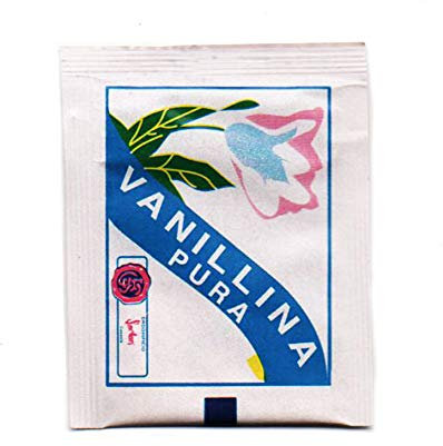 Vanillina pura per dolci - 10 bustine da 0,5 gr - Vanillin in polvere per dolci - 5 gr - aroma per prodotti alimentari