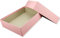 Hochwertige Aufbewahrungs- und Geschenkboxen - 2 Stück - DIN A4 - Rosa bezogen - 302 x 213 x 70 mm