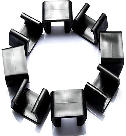 Herbests 10 Stück Starke Verbinder für Gartenmöbelset aus Polyrattan, Rattan-Möbel Clips Lounge Set Clips Klammern Anschluss-Clips für Gartenmöbelset Modul Outdoor Couch Patio Möbel Stühle, Sofas