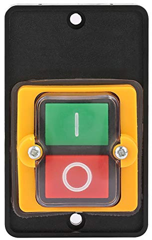 Interruttore a pulsante ON/OFF, KA0-5KH Trapano a colonna AC220V/380V 10A Interruttore a pulsante ON/OFF impermeabile Pulsante per attrezzature meccaniche Macchine tessili