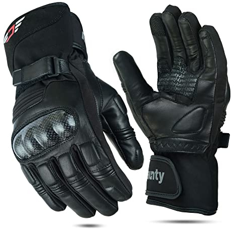 JAUNTY Winter Gloves Motorcycle for Men and Women, Waterproof Gloves (XL)