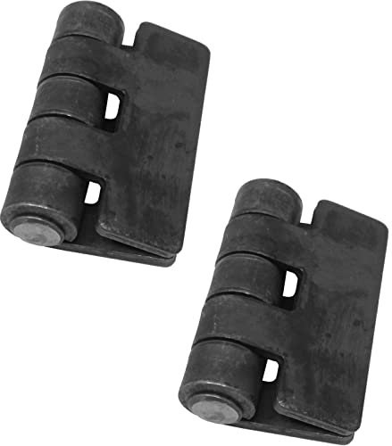 Lot de 2 charnières à souder SO-TOOLS - Pour charges lourdes - Environ 101,5 x 101,5 x 6 mm