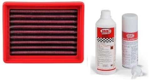 BMC Kit de filtre à air + nettoyant compatible avec Triumph Bonneville T120 DU01A année de construction 2018