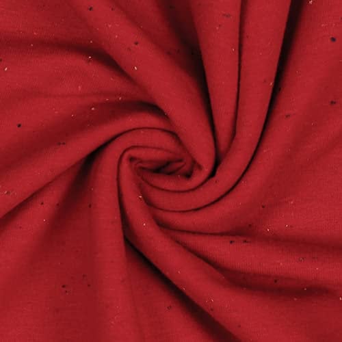 0,5m Sweat-Stoff Cosy Colours Meterware Oeko-Tex Sweatstoff Sweat Farbwahl, Farbe:009 - rot