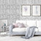 FENTIS Geometric Wallpaper Black and White Striped Peel and Stick Contact Paper Waterproof Self Adhesive Vinyl Wrap for Living Room Bedroom Bathroom Kitchen 44.5x500cm