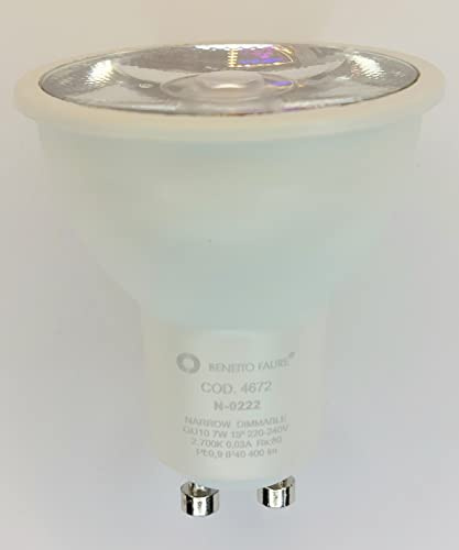 BENEITO FAURE 4672 LED PAR16 220V 7W 15° GU10 400 Lumen Entspricht 75W Halogen 25.000 Stunden 50x50mm