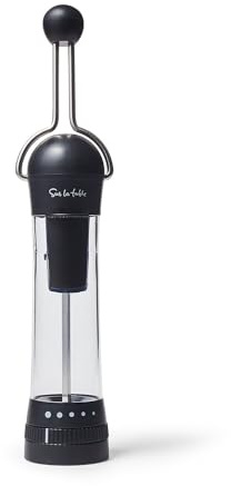 Sur La Table Spice XL Ratchet Mill Grinder with 5 Adjustable Coarse settings, 3/4 cup Capacity, Black