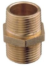 Nautica DDR srl Doppelte MM-Nippel (männlich - männlich) aus Messing - Armaturen für Sanitärsysteme - Gartenbau Nautische Klempnerarbeiten (1/8)