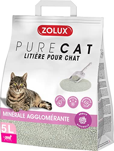 Zolux - Klumpendes mineralisches Katzenstreu mit Duft, 5 Liter