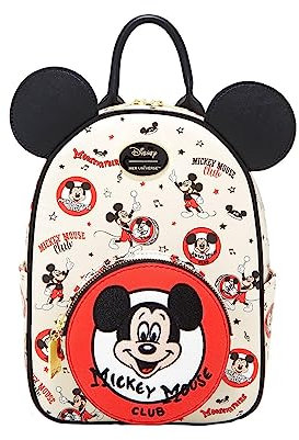 Her Universe Disney100 Mickey Mouse Club Vintage Mini-Rucksack, Schwarz, Schwarz, Einheitsgröße