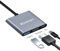 Wowssyo USB C Hub 3-in-1 Docking Station, USB 3.0 Adapter Multiport HDTV Hub, 87W PD, MacBook Pro/ Air, iPad, Switch, Dell, Windows & Other USB-C Devices