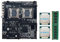 Jowsst X99 Dual-Socket Motherboard LGA2011-3 Dual CPU Support RECC DDR4 Memory Black with 2XE5 2620 V3 CPU+DDR4 4GB 2133Mhz RAM