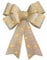 Large Bows for Christmas Tree Decoration with 30 Warm LED Lights Glitter Bow Xmas Tree Topper Christmas Bows Decorative Xmas Decor Wreath Ornament,Gold
