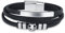 INFINIONLY Bracciale in Pelle Nera Intrecciata Multistrato per Uomo Adolescenti Bracciali Creativa di Mini Albero della Vita con Fibbie in Acciaio Inossidabile Moda Gioielli