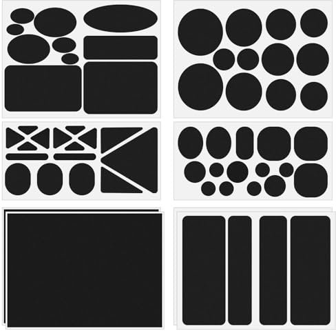 Becellen 8 Blatt Daunenjacke Reparatur Flicken, Nylon Repair Patches Selbstklebender wasserdichte Reparaturflicke Reparatur Aufkleber für Kleidung, Zelt, Tasche, Regenschirm (Schwarz)