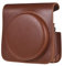 MYOBU Kamera Schutzhülle Braun/Rosa/Schwarz PU Leder Tasche mit Schultergurt Kameratasche Fit für Fujifilm Fit für Square SQ6 Sofortbildkamera Tasche, Bruin, Einheitsgröße