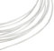 Beebeecraft Alambre de Plata de Calibre 0.6 de 22 mm Alambre de Plata de Ley 925 Alambre Redondo de 1 M para Joyería Artesanal con 2 Piezas de Paño de Pulido de Gamuza para Envoltura de Alambre