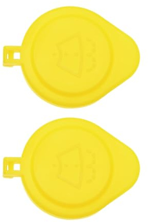 OTOTEC 2pcs Car Front Windshield Spray Cleaning Cover Replacement Part of Washer Bottle Cap 4783753 Compatible with Ford Kuga 2012 Yellow