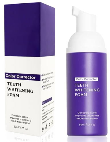 Purple Teeth Whitening Toothpaste,Lila Zahnpasta Weisse Zähne,Lila Zahnweißung, Zahnaufhellung,Zahnweißung Serum,Whitening Zahn Schaum für Zahnfleckenentfernung und Farbkorrektur