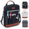 APOFFICE Buchhülle mit Reißverschluss, Buchhüllen für Buchliebhaber, mehrere Taschen, Buchschutz mit Schultergurt, Buchtasche für iPad, Kinder, Buchzubehör