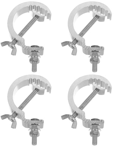 BESTonZON Traversenklemme Für Bühnenbeleuchtung 4Er Set Robuste Bühnenlichtklemmen Für Moving-Head Scheinwerfer Led-Effektleuchten Hochzeiten Auftritte Und Veranstaltungen