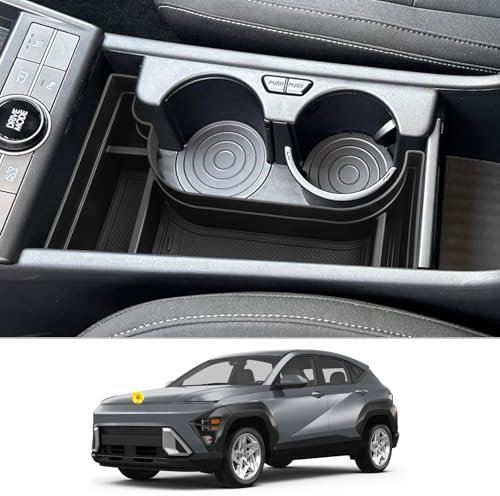CDEFG Kompatibel mit Hyundai Kona Elektro SX2 2024 2025 Mittelkonsole Aufbewahrungsbox Handschuhfach Aufbewahrung Auto Center Console Organizer Tray Kona EV 2024 Zubehör (EV Elektro)