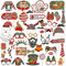 Tutamaz Fotobox Accessoires Weihnachten, 45 Stück Weihnachten Foto Requisiten, Weihnachten Party Photo Zubehör für Neujahr Silvester Geburtstag, Weihnachten Fotorequisiten Thema Geburtstag Party Deko