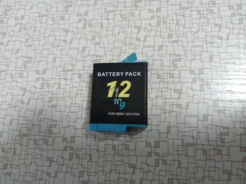 CITYORK (2 Pack) 2000mAh Replacement Battery for GoPro Hero 12 Hero 11/10/9 Black, Rechargeable Extreme Battery Set Sports Camera Accessories, Lungo Tempo di Esecuzione, Super Lunga Vita