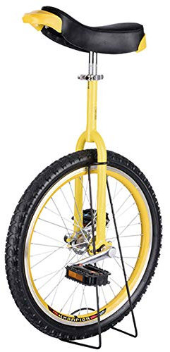 YTBHSHXZ 24/20/18/31 Zoll Einrad, Einrad mit rutschfesten Rädern, Bergreifen, Reiten, Selbstausgleichsübung, Balance-Fahrrad, Reiten, Outdoor-Sport, Fitness-Übung(Giallo,24inches)