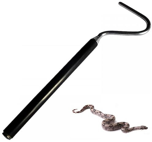 Collapsible Snake Hook, 7.7-26 Stainless Steel Extensible Snake Catching Tool for Small Large Snake Catching Controlling Moving Up To 2 Pounds