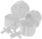 Ipetboom 200 Piezas Rollos herramientas de cotonetes bolas de algodón enrolladas tapón de sangrado nasal tapones nasales para la nariz sangrante algodón absorbente