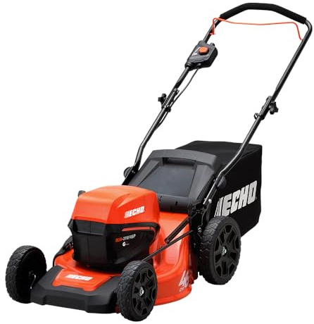 ECHO Tosaerba a batteria da 40 V DLM-310-46 (larghezza di taglio 46 cm, regolazione in altezza a 7 livelli, sacco di raccolta da 55 l)