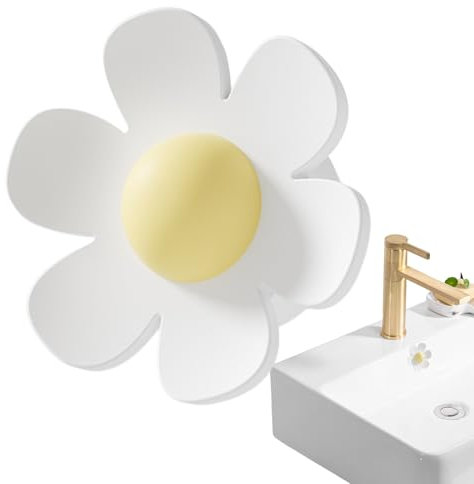 Amesor Tapa De Rebosadero para Lavabo - Tapas Anillos Rebosadero - Inserción Tapón Forma Flor Repuesto para Fregadero Lavabo Cocina Baño