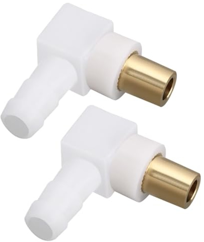 Hoite 2 pezzi raccordo tubo flessibile a gomito per carburatore 692317 493496 494451 adatto per spazzaneve e trattorino tagliaerba