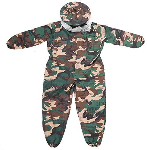 Professionelle Imkerjacke aus Polyester-Baumwolle, schützende Bienenanzüge, Kittel, Imkerausrüstung (XL)