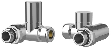 Pro Plus Dual Fuel Corner Radiator Valve Angled