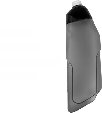 Vibsky Bouteille d'eau aérodynamique pour vélo avec cage en fibre de carbone, matériau PP5, 600 ml, vélo avec trous de vis, gris